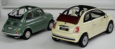 Fiat 500 Bj. 1957 & Fiat 500 C Bj. 2009 Set