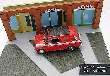 Fiat 500 Giardiniera "Vigili del Fuoco" (Diorama)